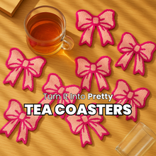 Load image into Gallery viewer, DIY Punch Needle Bow Kit - Make Pinteresty Coasters Yourself