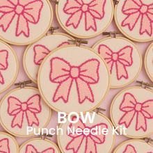 Load image into Gallery viewer, DIY Punch Needle Bow Kit - Make Pinteresty Coasters Yourself