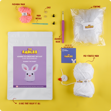 Load image into Gallery viewer, Rabbit DIY Learn-to-Crochet Kit