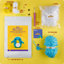 Load image into Gallery viewer, Penguin DIY Learn to Crochet Kit