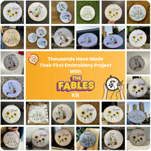 Load image into Gallery viewer, Cat, Blossom & Sun Flower (Pack of 3) Combo DIY Learn-to-Embroidery Kit