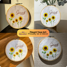 Load image into Gallery viewer, Sun Flower DIY Learn-to-Embroidery Kit