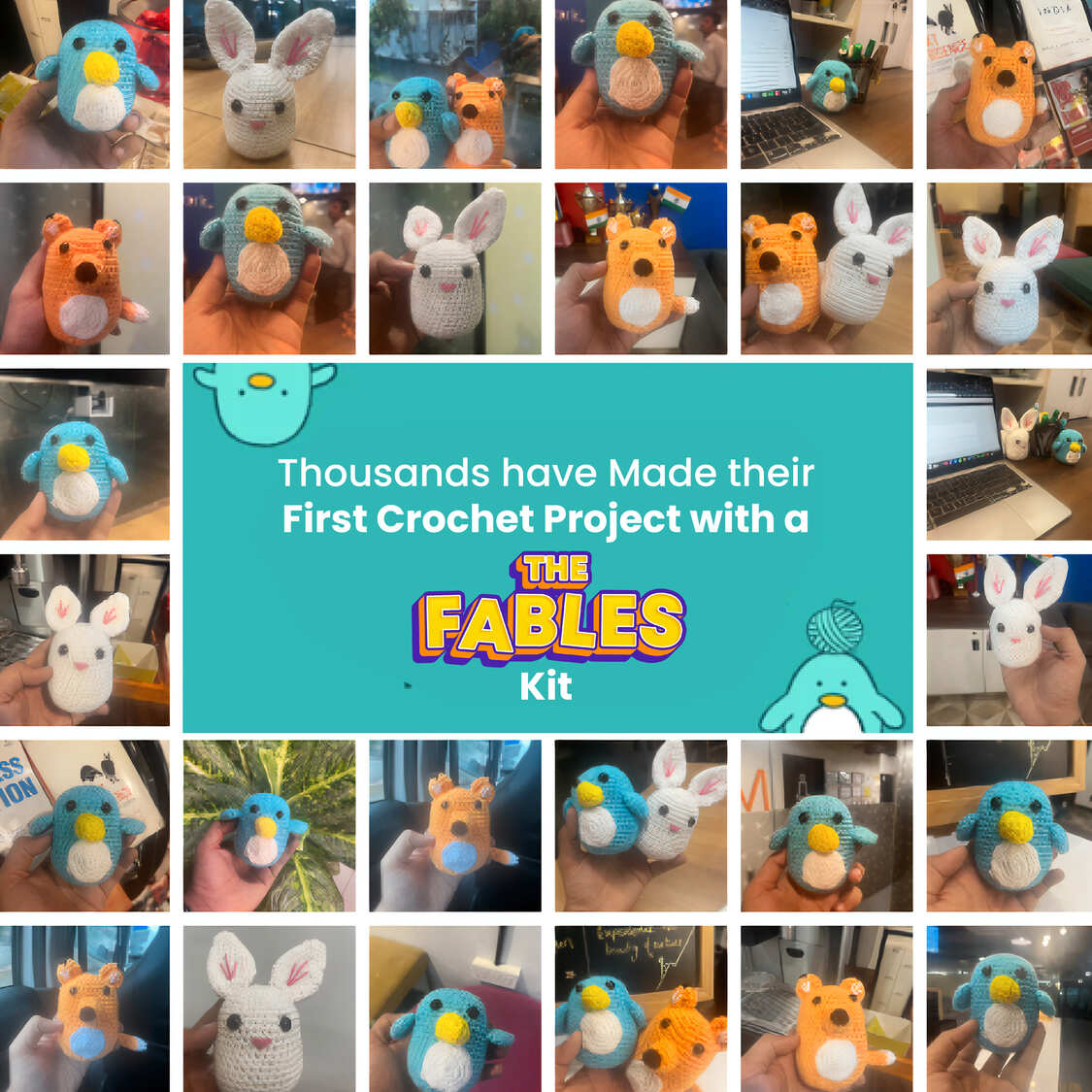 Crocheting kit Fox