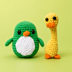 Penguin + Duck (Crochet)