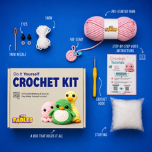 Load image into Gallery viewer, Zuzu the Octopus - DIY Crochet Kit
