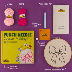 DIY Punch Needle Bow Kit - Make Pinteresty Coasters Yourself