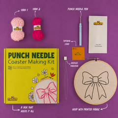 DIY Punch Needle Bow Kit - Make Pinteresty Coasters Yourself