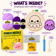 Load image into Gallery viewer, DIY Punch Needle Octopus Kit
