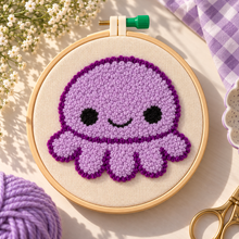 Load image into Gallery viewer, DIY Punch Needle Octopus Kit
