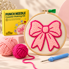 DIY Punch Needle Bow Kit - Make Pinteresty Coasters Yourself