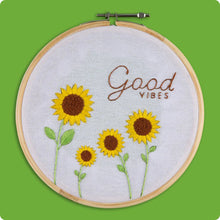 Load image into Gallery viewer, Punch Needle (Bow) + Crochet Kit (Penguin) + Embroidery Kit (Sunflower) - Pack of 3
