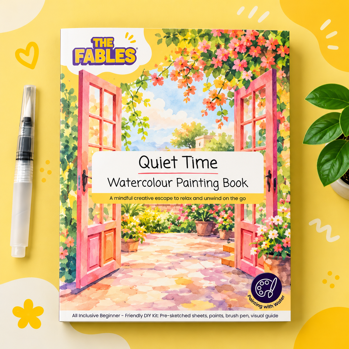 The Fables Quiet Time Watercolour Painting Book cover